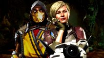 Mortal Kombat 12 announcement after MK30: an image of Scorpion and Cassie Cage