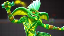 MultiVersus patch 1.04 update: an image of a green Stripe Gremlin