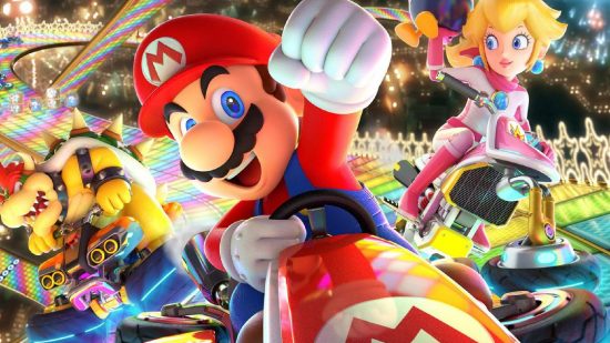 Best Nintendo Switch games for kids: Mario, Luigi, and Toad race in Mario Kart 8 Deluxe