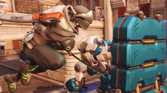 Overwatch 2 Game Modes: Genji can be seen with a Push robot