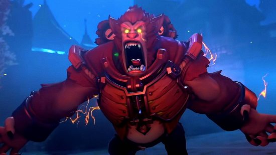 Overwatch 2 twitch drops free Halloween Terror skin: an image of Winston as an angry boy