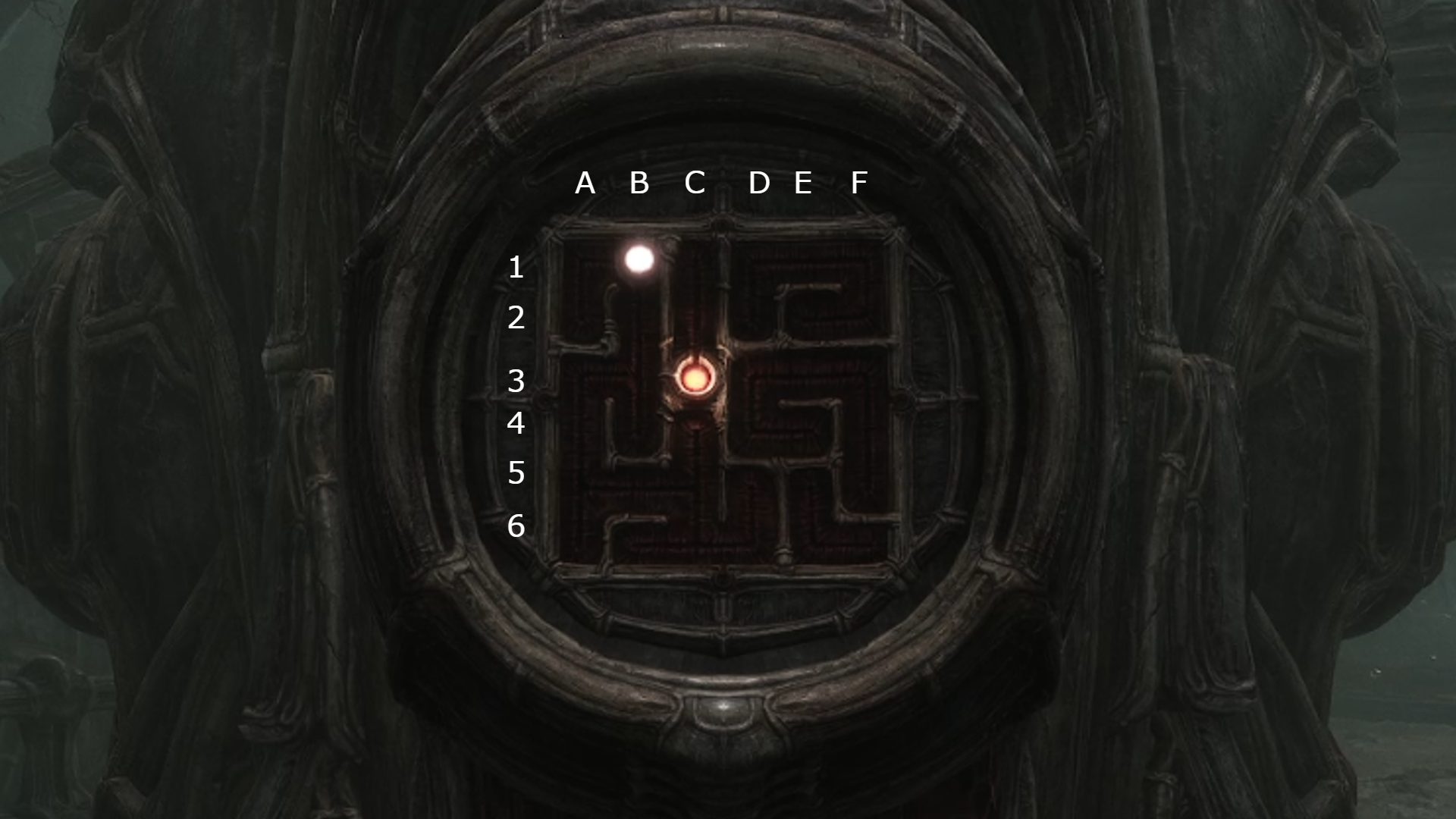 Scorn Puzzle Solutions: The maze puzzle can be seen