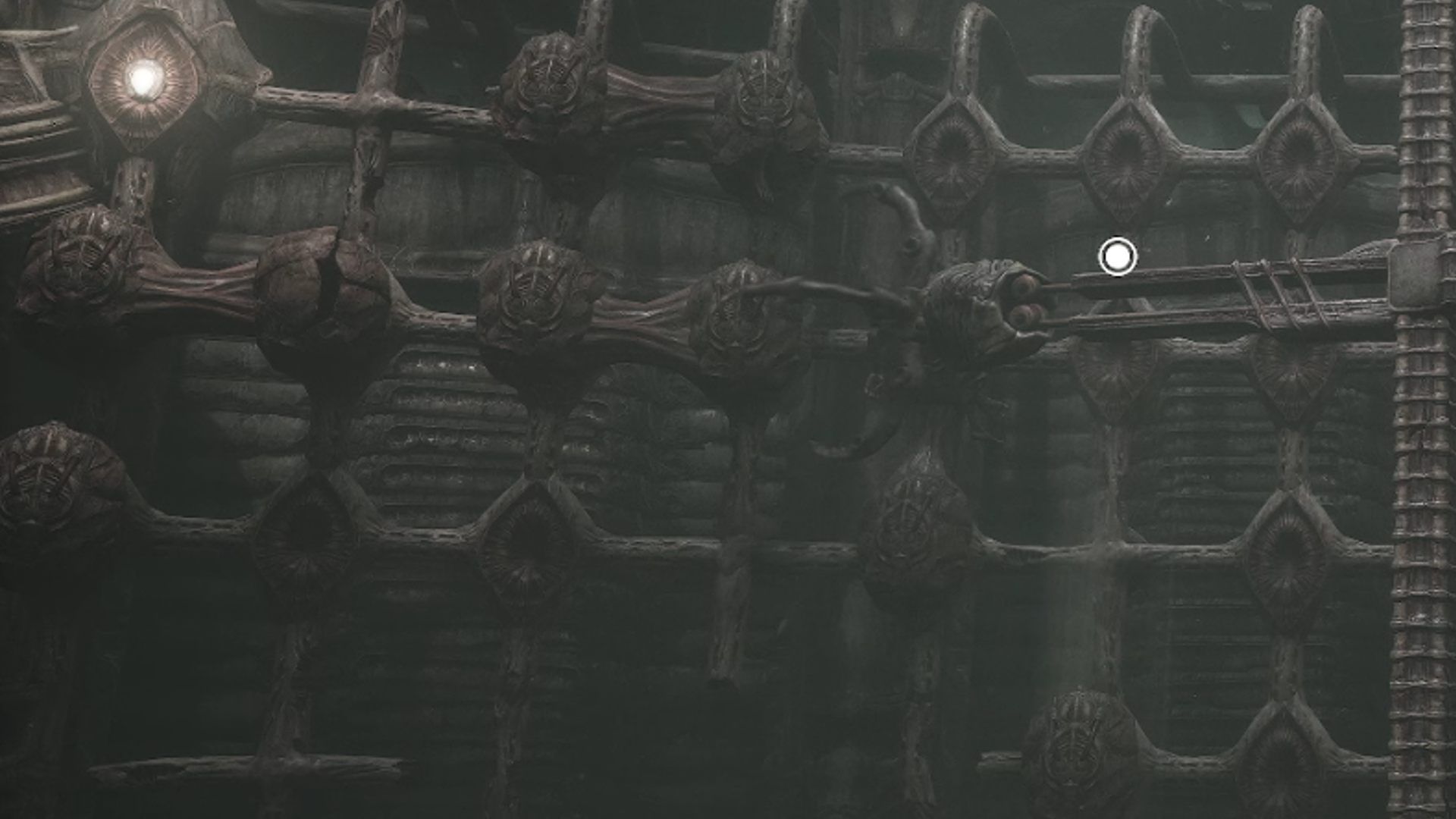 Scorn Puzzle Solutions: The closeup of the rail of eggs can be seen