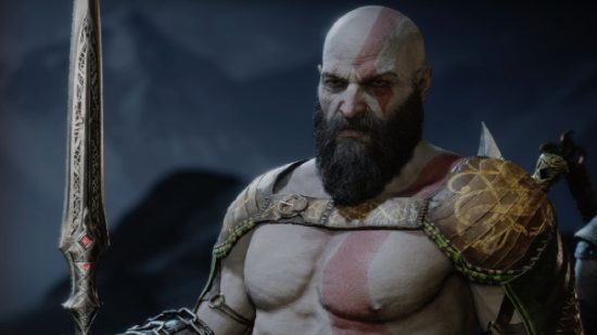 God of War Ragnarok Upgrade Spear: Kratos can be seen holding the spear