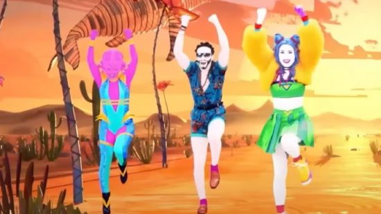 Just Dance 2023 Kinect Support: Three dancers can be seen