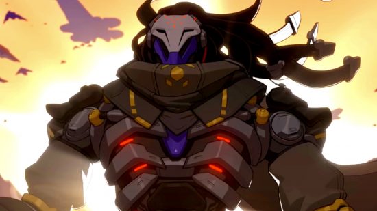 Overwatch 2 Ramattra reveal announcement first appearance: an image of the omnic from a story trailer