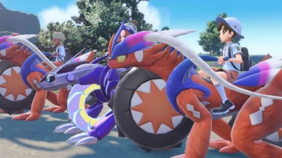 Pokemon Scarlet and Pokemon Violet legendary types: Koraidon and Miraidon can be seen with riders on them