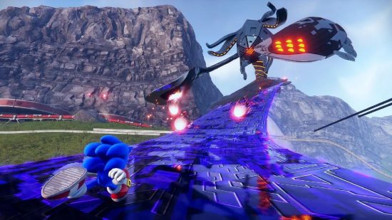 Will Sonic Frontiers be On Game Pass: Sonic can be seen running up to a boss