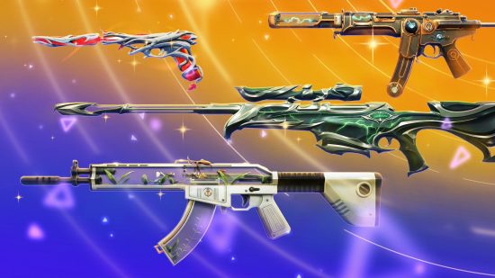Valorant Give Back 2022 Bundle: an image of the new weapon skins