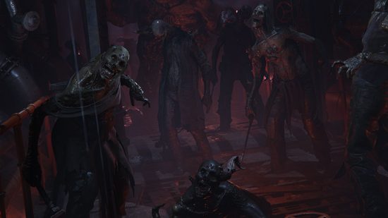 Warhammer Darktide Grimoire ubicaciones: se pueden ver múltiples enemigos