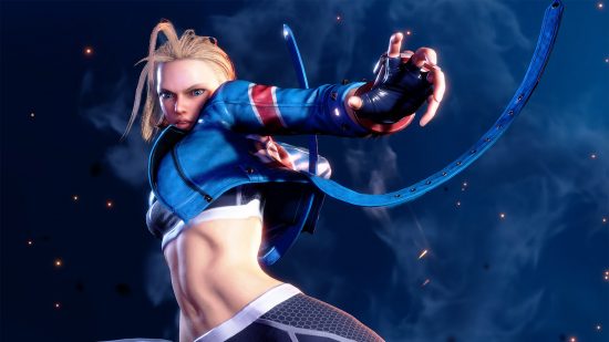 Street Fighter 6 characters: Cammy preparing to attack.