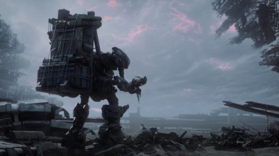Armored Core VI: Fires of Rubicon Trailer: A mech can be seen