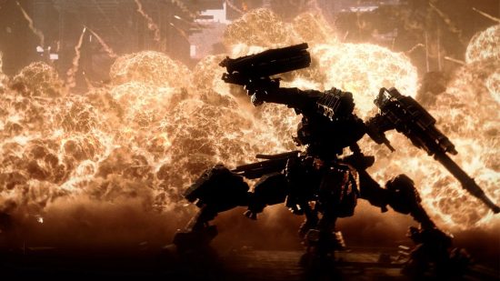 Armored Core VI Fires of Rubicorn Release Date: A mech can be seen