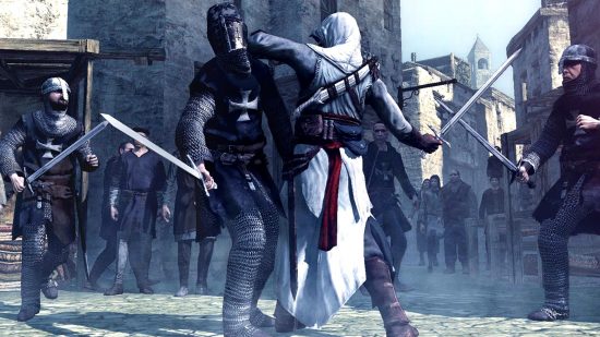 Assassin's Creed best games ranked: an image of Altair from AC1