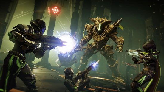 Destiny 2 Season of the Seraph: A number of guardians can be seen fighting