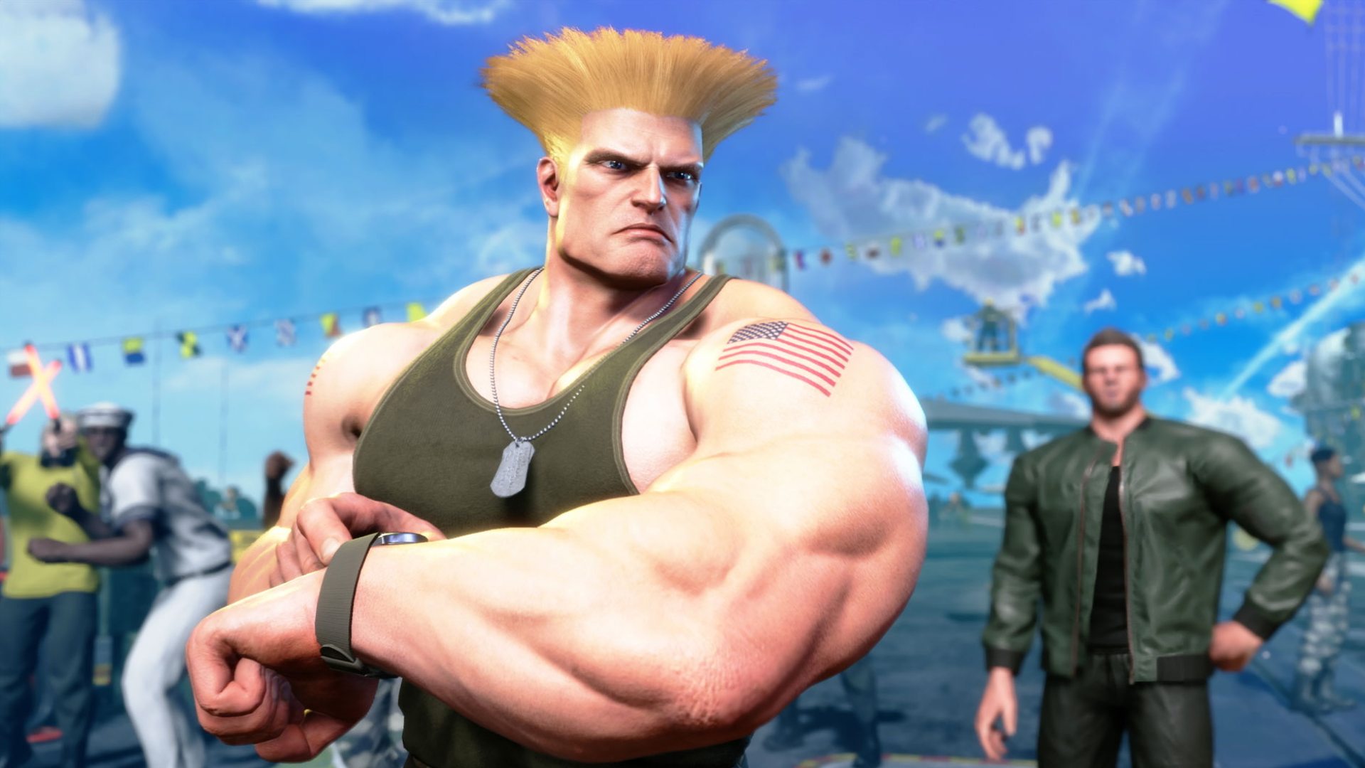 Street Fighter 6 Fighting Ground: Guile can be seen