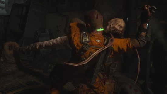 The Callisto Protocol Weapon Locations: The player can be seen stabbing a creature