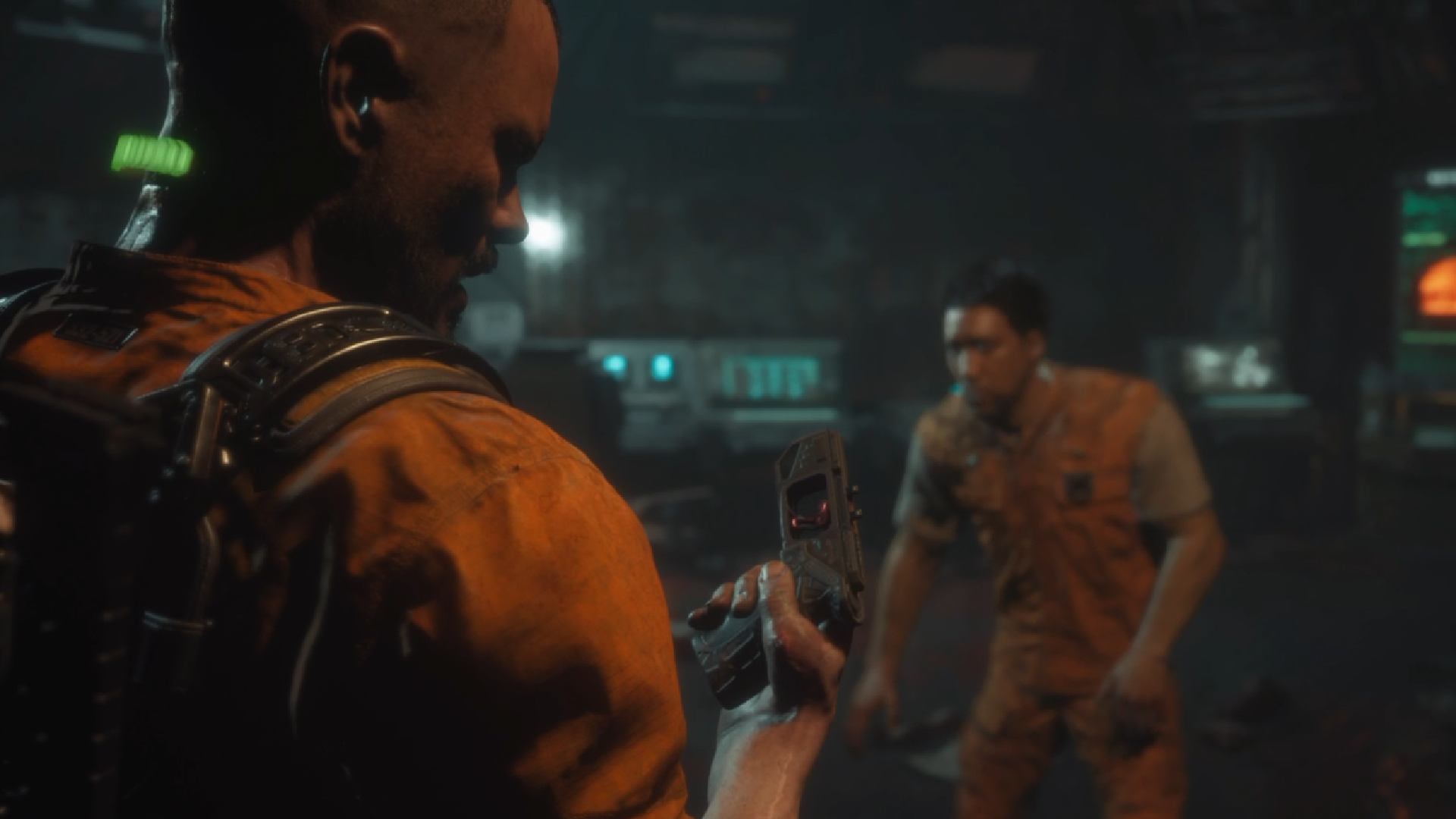 The Callisto Protocol Weapons: Jacob can be seen with a hand cannon