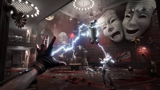 Atomic Heart Multiplayer: A person can be seen using a power