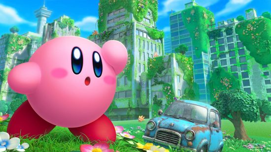 Best Switch co-op games: Kirby charges forwad in the Forgotten Land