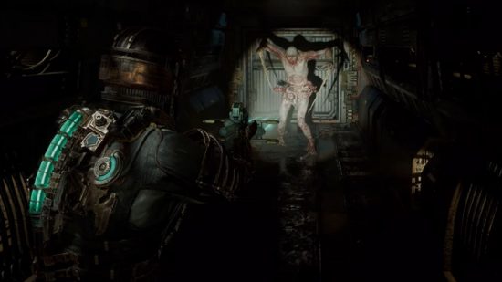 Dead Space How To Save: Isaac can be seen shooting a Necromorph