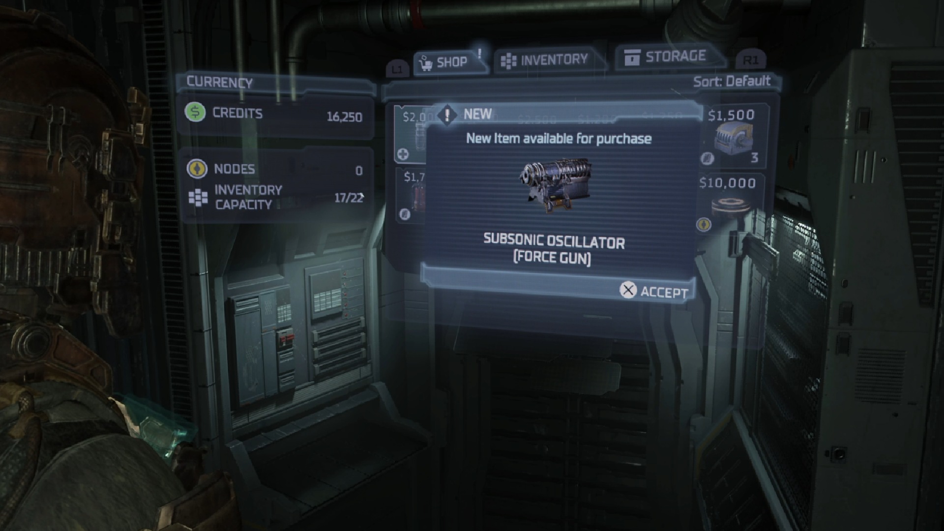 Dead Space Weapon Upgrades: The weapon upgrade can be seen