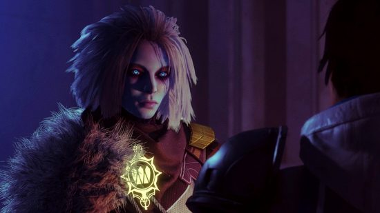 Destiny 2 servers down progress rollback: an image of a woman from Bungie's FPS looter shooter