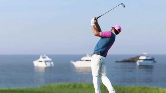 EA Sports PGA Tour Release Date: A golfer can be seen swinging