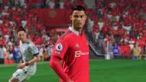 FIFA 23 TOTY nominees: Ronaldo wearing the red home kit of manchester united
