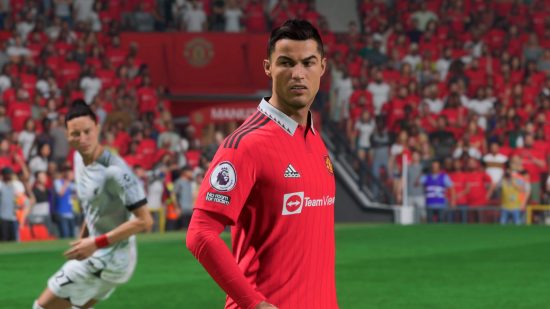 FIFA 23 TOTY nominees: Ronaldo wearing the red home kit of manchester united