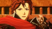 Fire Emblem Engage release time: an image of a man from the Nintnedo Switch JRPG