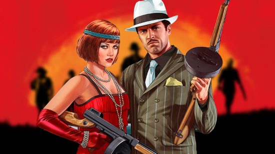 GTA 5 characters in 1950s outfits in GTA Online