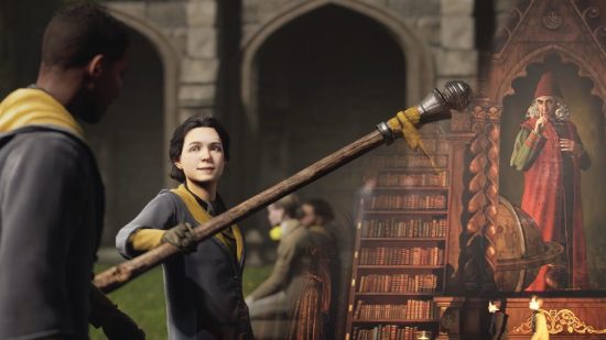 Hogwarts Legacy Character Customisation: A student can be seen