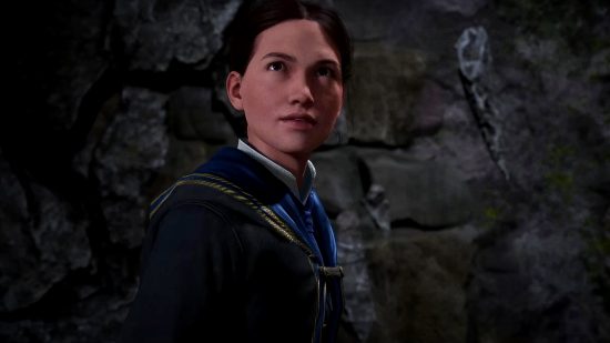 Hogwarts Legacy leak Quidditch gear: an image of a Ravenclaw student from the Harry Potter RPG