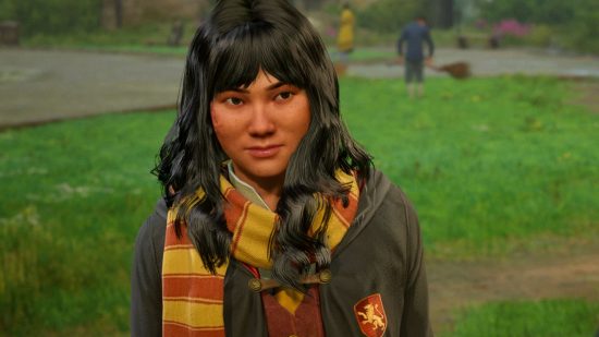 Hogwarts Legacy no quidditch lore explain: an image of a witch from the Harry Potter game