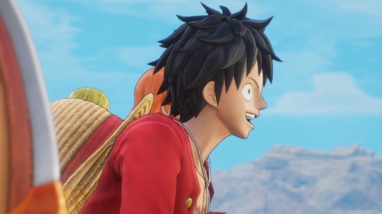 One Piece Odyssey EXP: Luffy looking out to sea