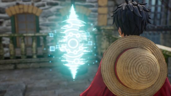 One Piece Odyssey Memory Link locations: Luffy looking at a Memory Link