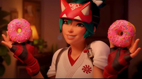 Overwatch 2 PvE story launch window: an image of Kiriko from FPS game