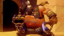 Overwatch 2 Roadhog nerf rework patch notes: an image of the tank hero from the FPS game