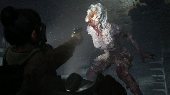 The Last of Us Zombie Types: A clicker can be seen in The Last of Us Part 2