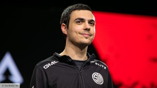 Apex Legends ImperialHal: TSM player ImperialHal smiles while wearing a black jersey