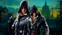 Assassin's Creed Syndicate PS5 flickering light bug fix: an image of Jacob and Evie from the RPG game