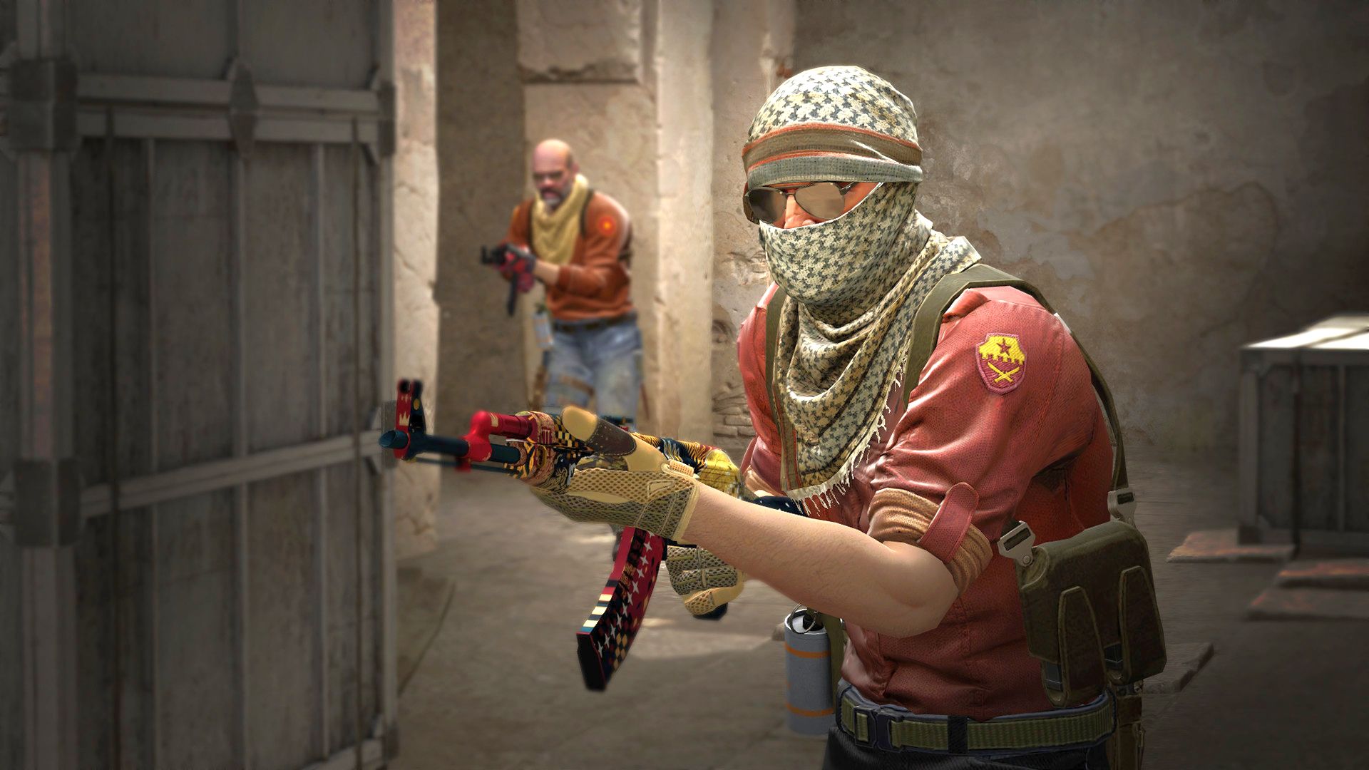 Best FPS Games: A T-side character in CS:GO keeps his AK on Dust 2