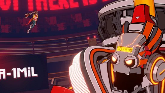Best Xbox Series X games: Chai taking on a robot in Hi-Fi Rush