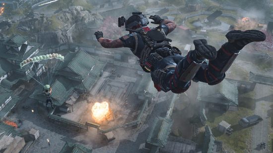Warzone 2 Sea Treasure Token: A player can be seen skydiving in