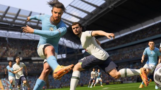 Jack Grealish playing in the Premeire League in FIFA 23