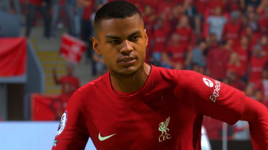 FIFA 23 winter transfer FUT Gakpo Ronaldo: an image of Gakpo in a Liverpool shirt from the football game