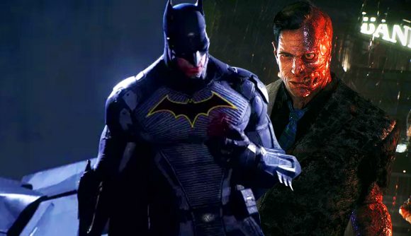 Batman and Two Face in Gotham Knights and Arkham Knight