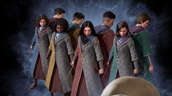 Hogwarts Legacy Fan Club: A number of children in robes can be seen