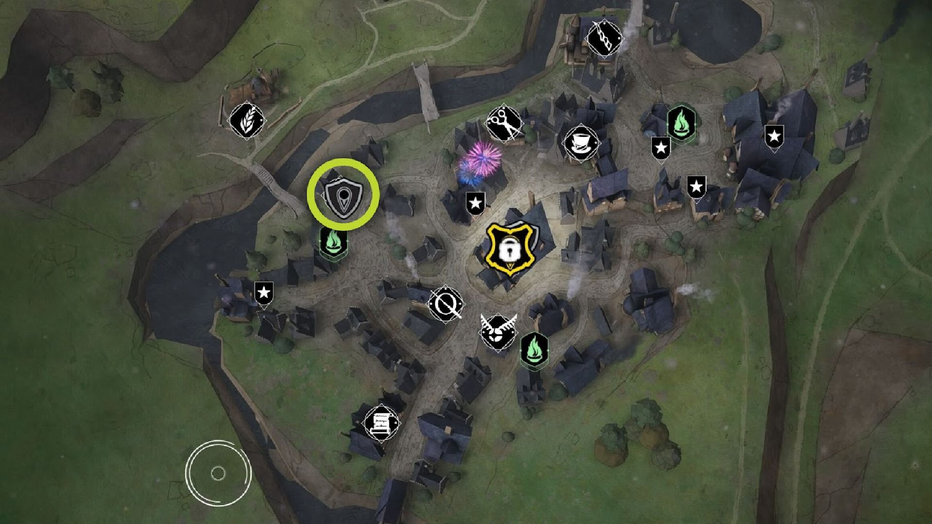 Hogwarts Legacy J. Pippins Potions: The map image can be seen
